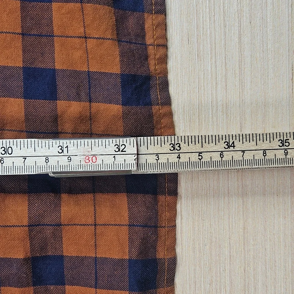 The North Face Button Down Mens XXL Brown Plaid Long Sleeve Outdoor Hiking Shirt